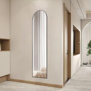 Black Frame Minimalist Full-Length Mirror