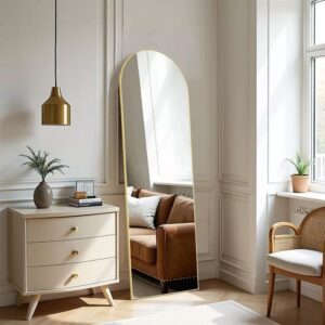 Aluminum Alloy Full-Length Floor Mirror