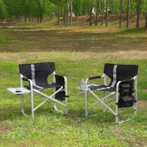 2-Piece Folding Padded Camping Chairs