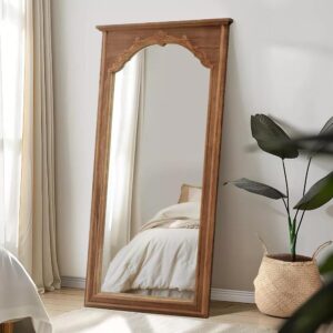 Solid Wood Cherry Blossom Carved Mirror