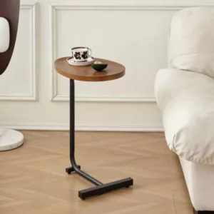 C-Shaped Compact Living Room Sofa Table