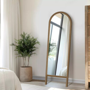 Arched Full-Length Wood Framed Mirror
