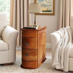 Wood Tall End Table Nightstand