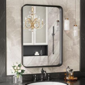 Farmhouse Style Aluminum Alloy Vanity Mirror