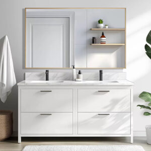 All-Around Gold Aluminum Framed Vanity Mirror