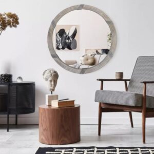Farmhouse Style Wood Wall Mirror